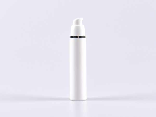 Airless Dispenser, 50ml, weiss mit Silberring