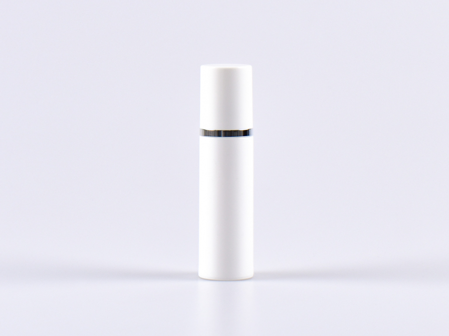 Airless Dispenser, 30ml, weiss mit Silberring