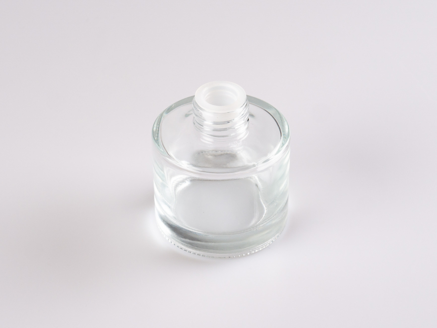 Duftflasche "Lilly", Weissglas, 130ml, mit Duftstäbchen