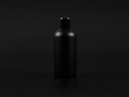 Schwarzglasflasche 100ml, mit Schraubverschluss schwarz