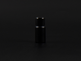 Schwarzglasflasche 10ml, mit Schraubverschluss schwarz