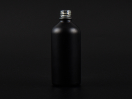 Schwarzglasflasche 100ml, DIN18, ohne Montur
