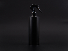 Flasche "Tara" 450ml, matt-schwarz, mit Triggerpumpe