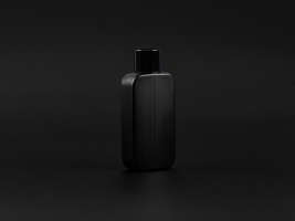 Flasche "Henry", 100ml, HDPE, mit Schraubverschluss schwarz