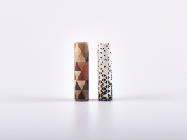 Lippenstifthülse "Eco Design Geometric", 5ml, aus Pappe
