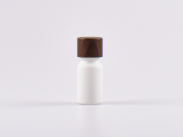 Weissglasflasche 10ml, mit Schraubverschluss Walnut