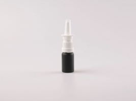 Schwarzglasflasche 10ml, mit Nasenspray OV